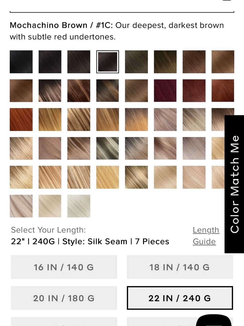 Bellami Silk Seam Clip In extensions 22in - Picture 3 of 6